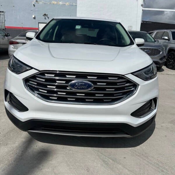 2022-ford-edge-sel-awd-for-sale-miami-clean-title-used-crossover-turbocharged-automatic-8-speed-low-mileage-white-black-interior-best-price-warranty